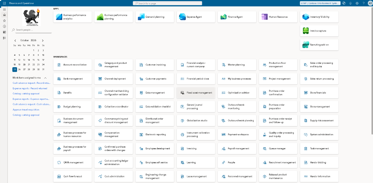 Dynamics 365 Finance and Operations